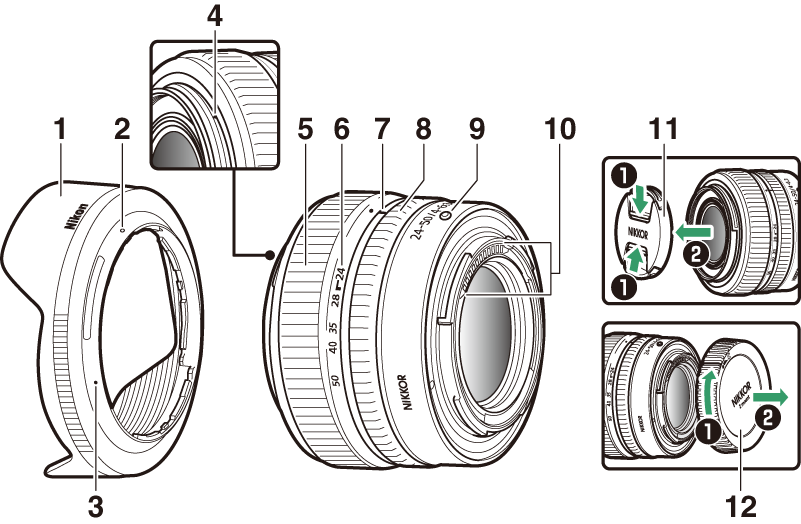 nikon lens parts